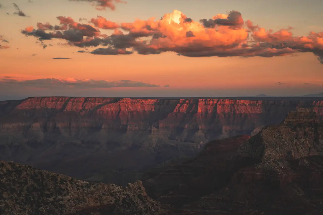 Fine-art photograph, “Canyon Clouds at Dusk - 5DM49584.JPG,” from the Arizona collection.
