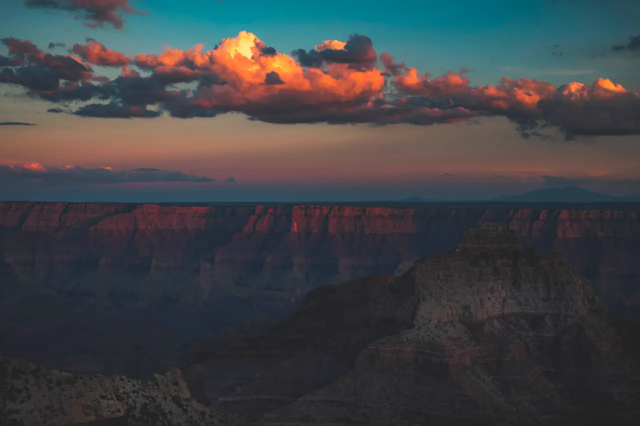 Fine-art photograph, “Afterglow Over the Canyon - 5DM49585.JPG,” from the Arizona collection.