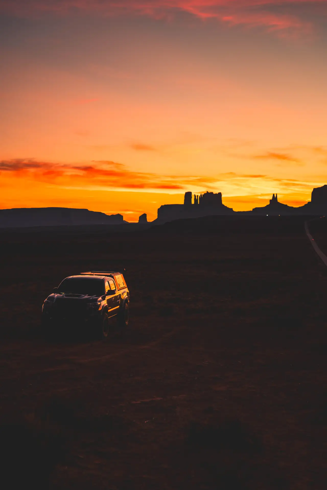 Fine-art photograph, “Sunset Rig, Monument Valley - 5M2A6555.JPG,” from the Arizona collection.