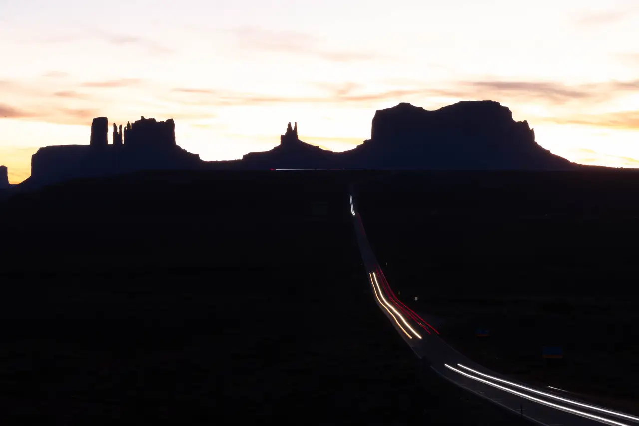 Fine-art photograph, “Headlights at Dusk - 5M2A6615.JPG,” from the Arizona collection.