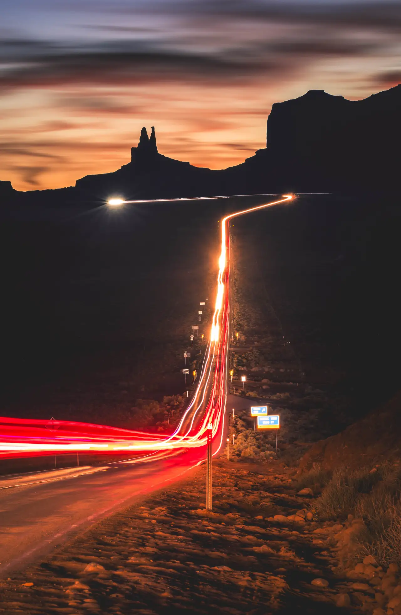 Fine-art photograph, “Twilight Curve, Monument Valley - 5M2A6626-2.JPG,” from the Arizona collection.