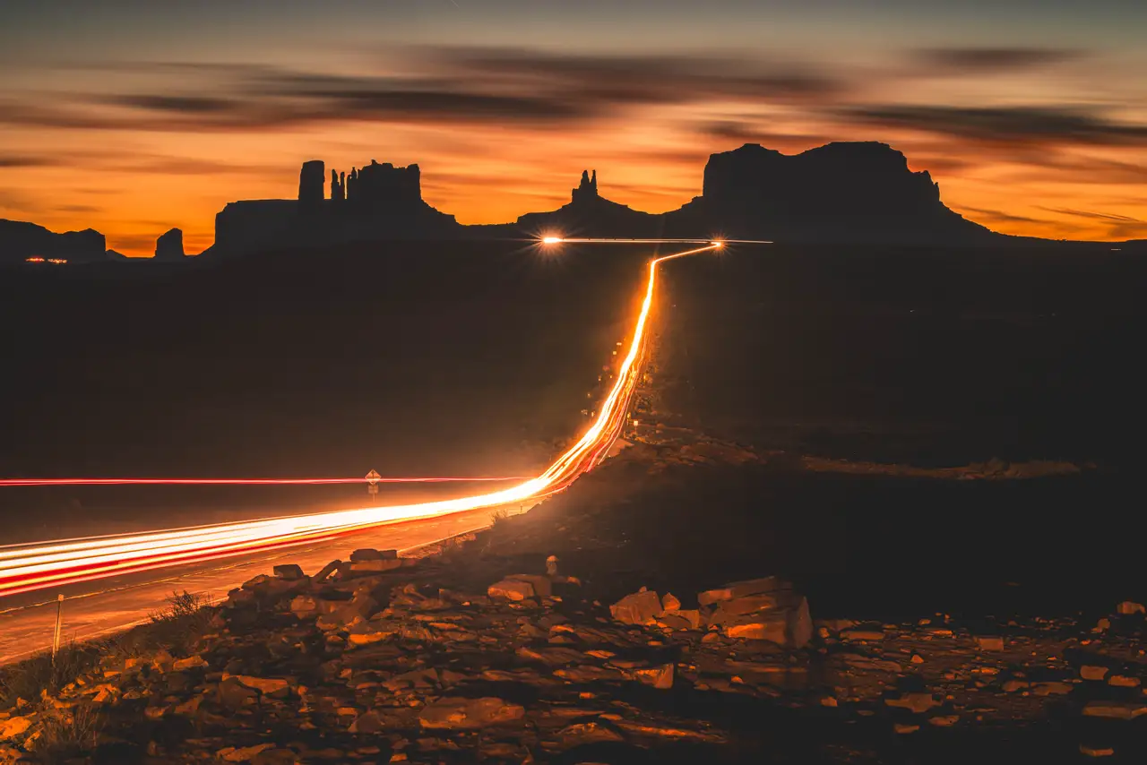 Fine-art photograph, “Road of Light - 5M2A6628.JPG,” from the Arizona collection.