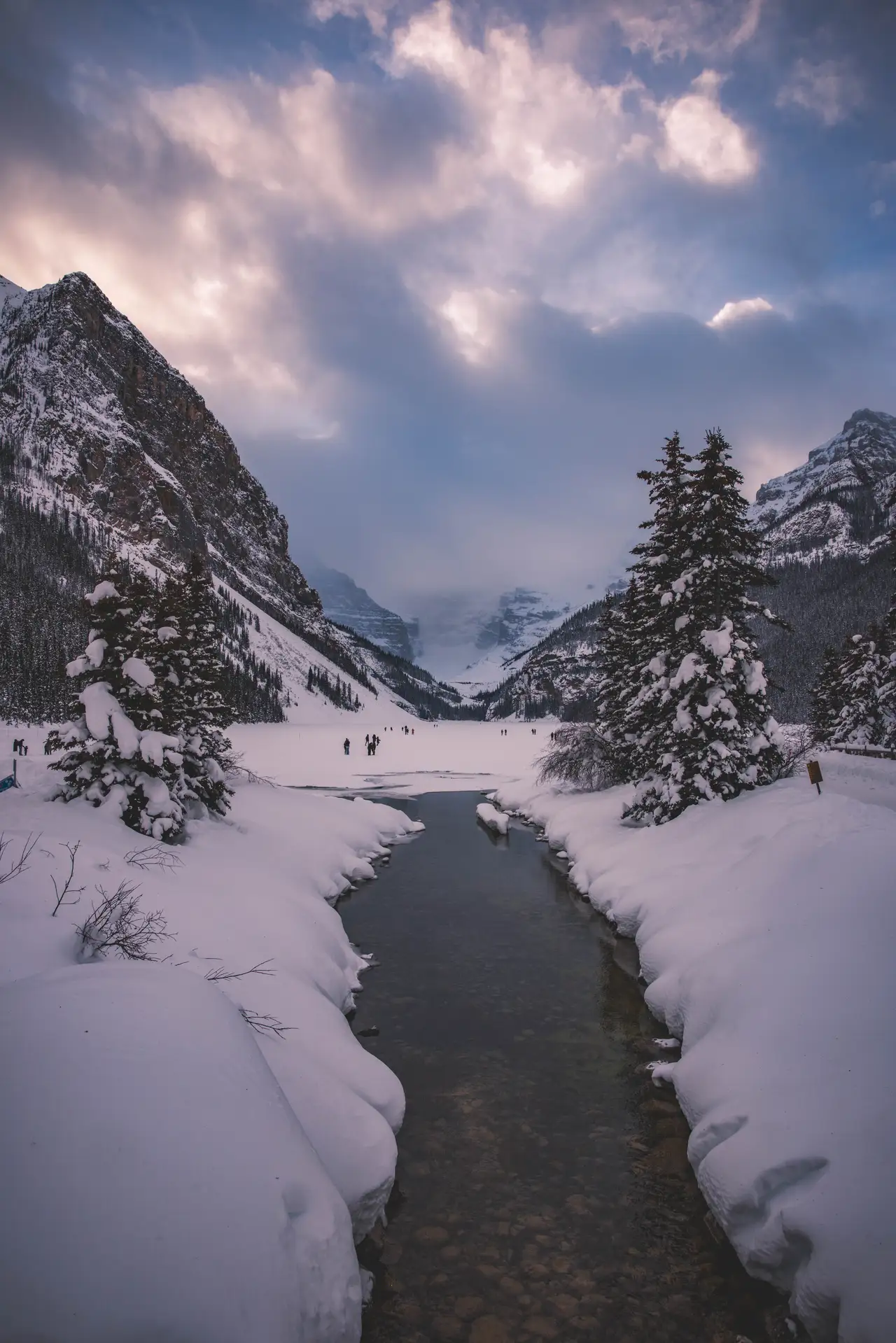 Fine-art photograph, “Snowy Creek Beneath the Rockies - 5M2A0481.JPG,” from the British Columbia - Banff collection.