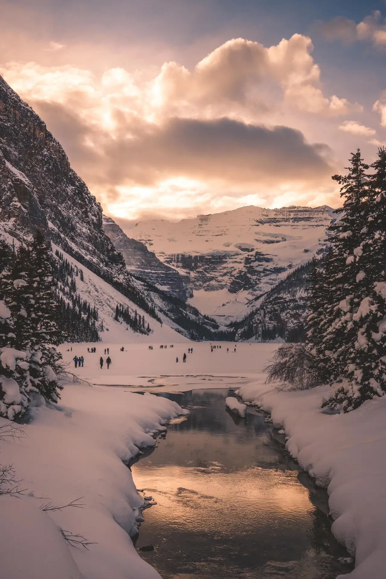 Fine-art photograph, “Banff Valley Creek at Sunset - 5M2A1458.JPG,” from the British Columbia - Banff collection.