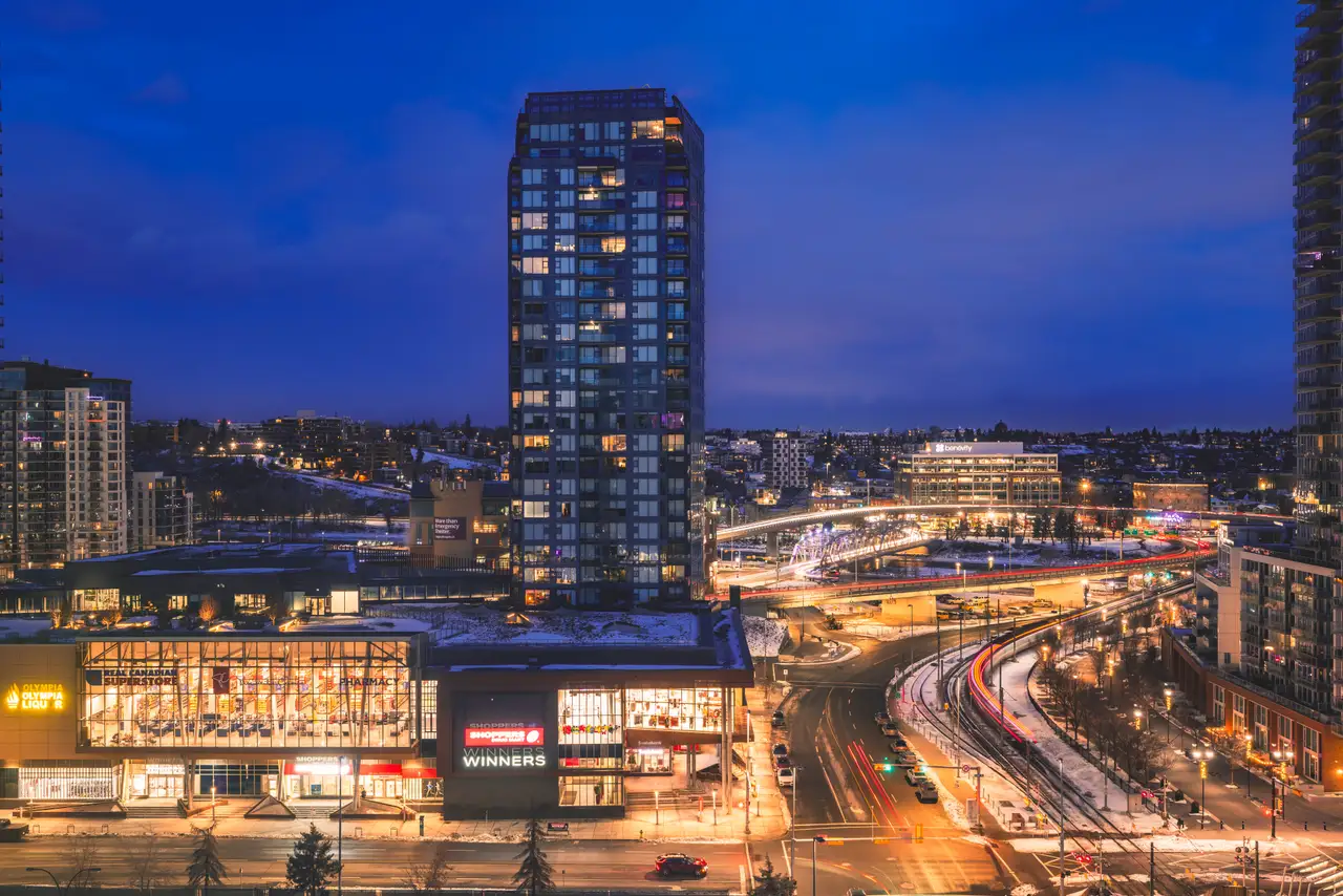 Fine-art photograph, “Calgary Blue Hour - 5M2A8386.JPG,” from the British Columbia - Calgary collection.