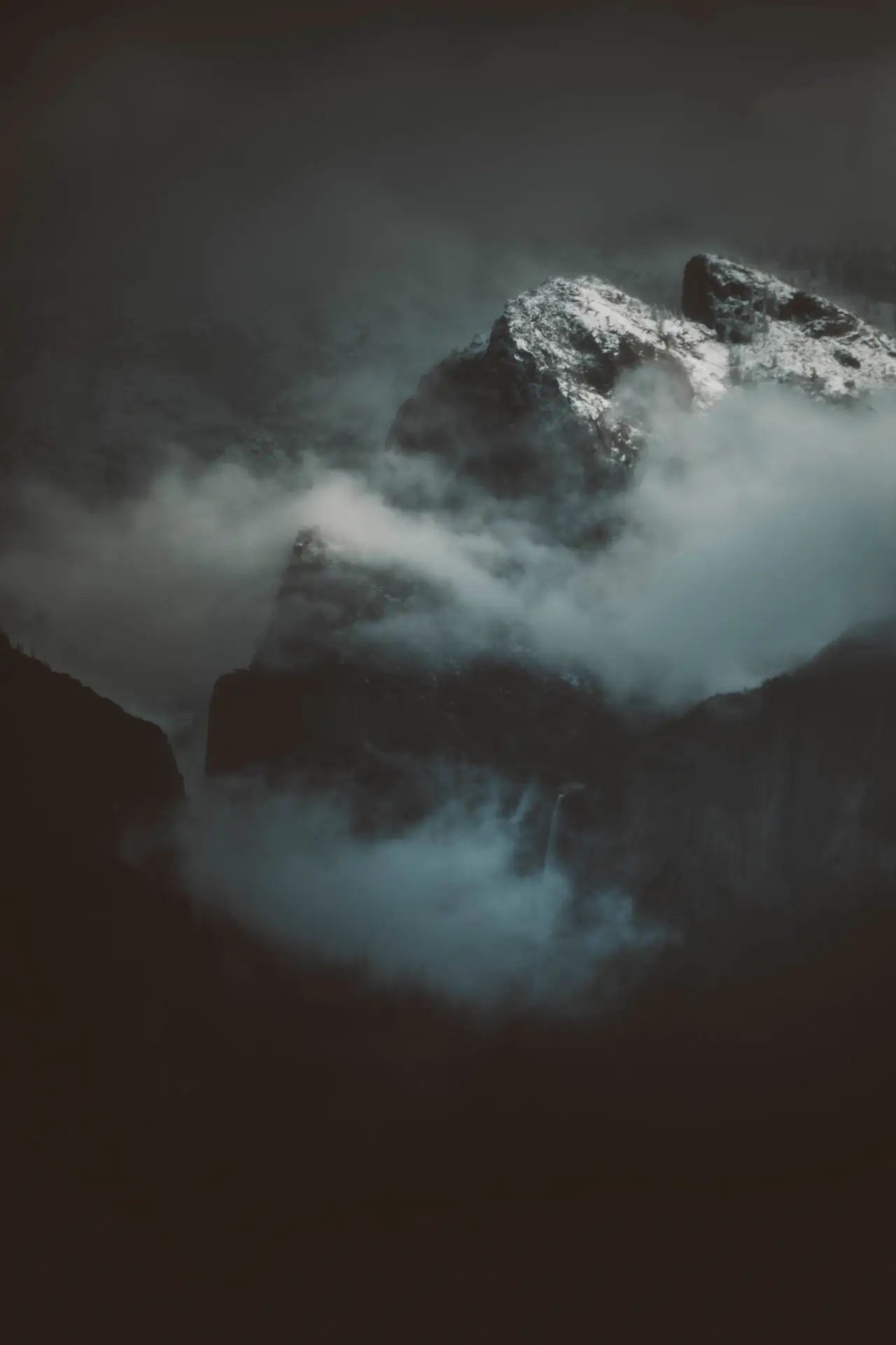 Fine-art photograph, “Yosemite River in Winter, Far Country - 5DM42708.JPG,” from the California - Non City - Nature collection.