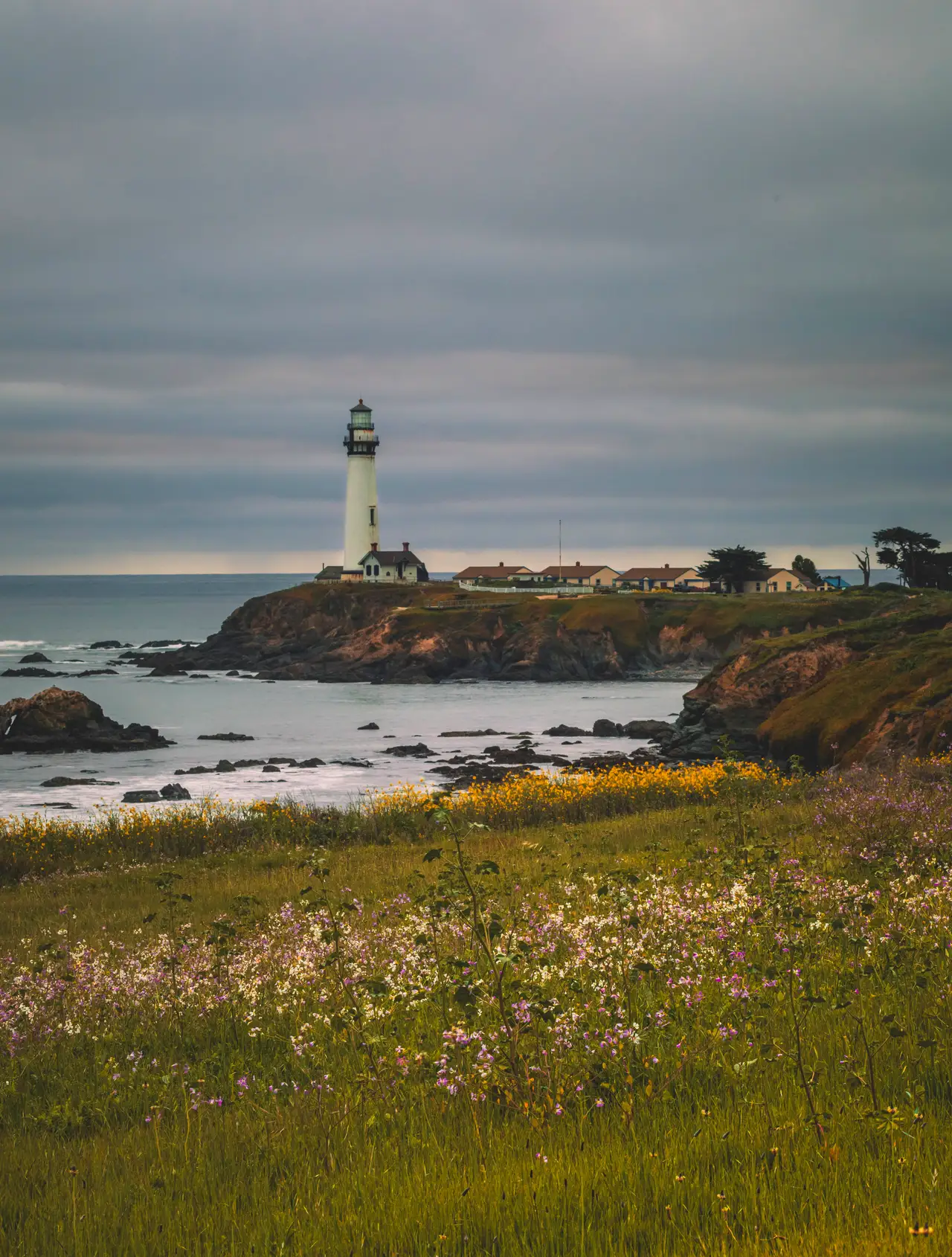 Fine-art photograph, “Point Reyes Lighthouse, Last Warmth - 5DM43316.JPG,” from the California - Non City - Nature collection.