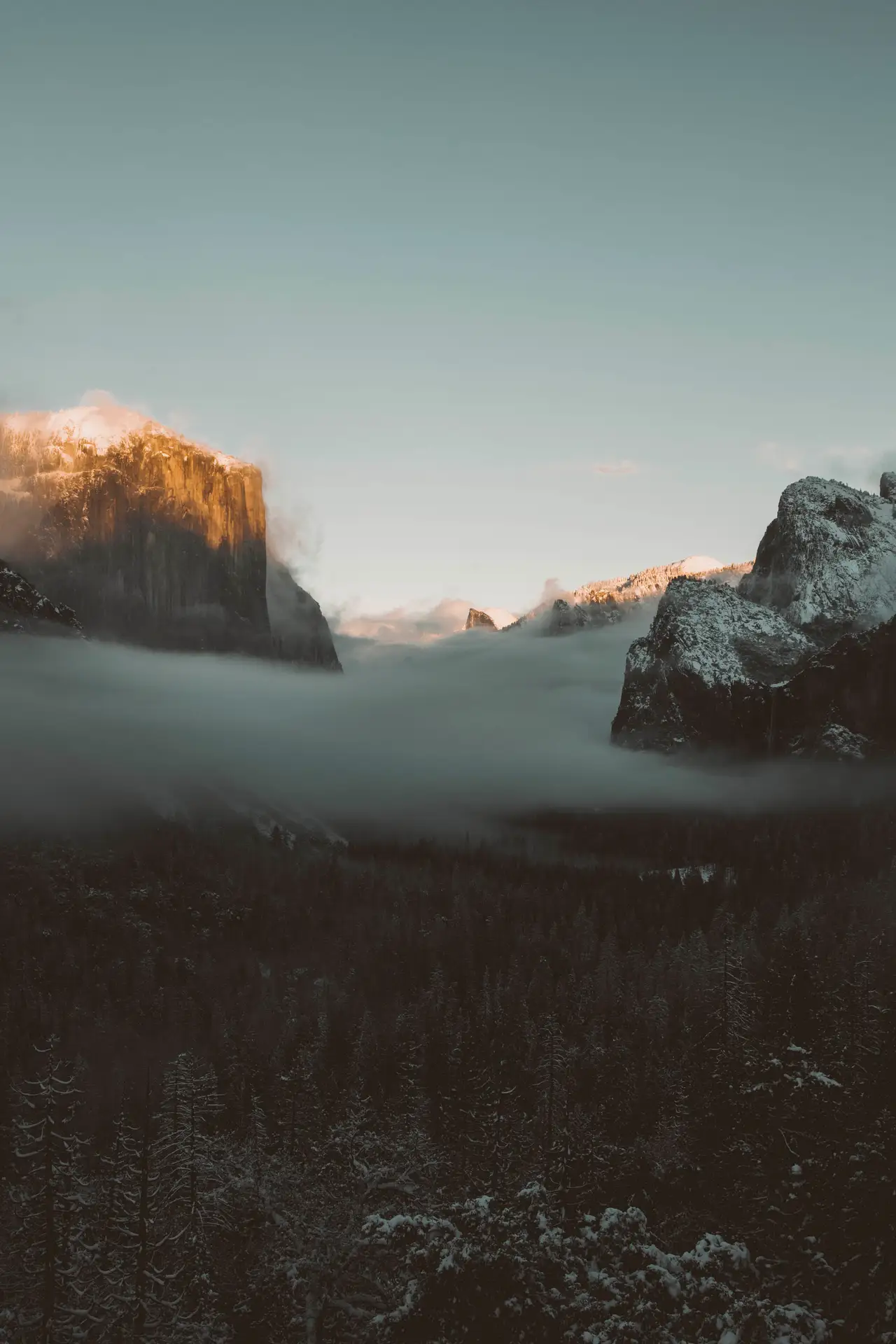 Fine-art photograph, “Yosemite Valley, First Light, Salt Air - 5DM43327.JPG,” from the California - Non City - Nature collection.
