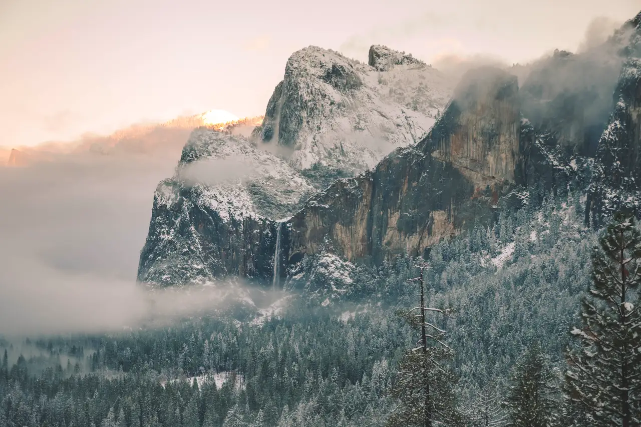 Fine-art photograph, “Yosemite Valley, First Light, Woodland Hush - 5DM43332.JPG,” from the California - Non City - Nature collection.