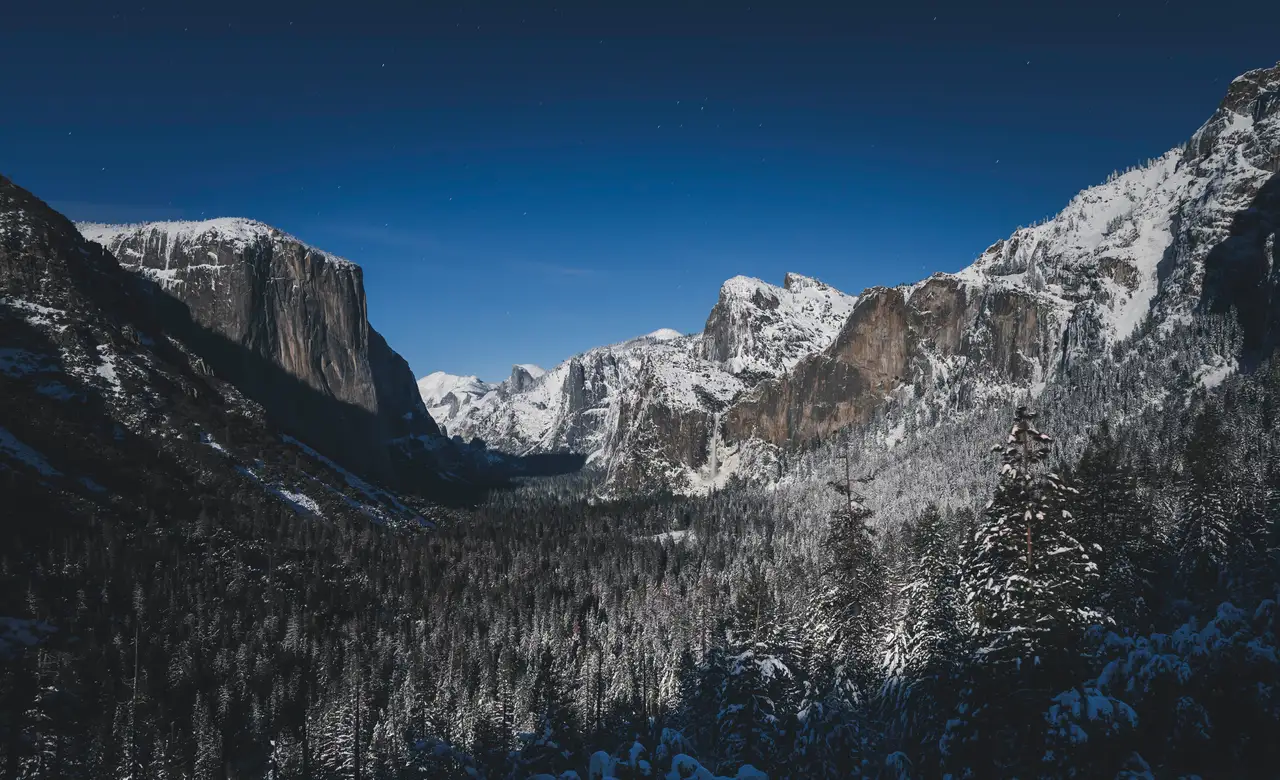 Fine-art photograph, “Yosemite Valley, Winter Blue - 5DM48276.JPG,” from the California - Non City - Nature collection.