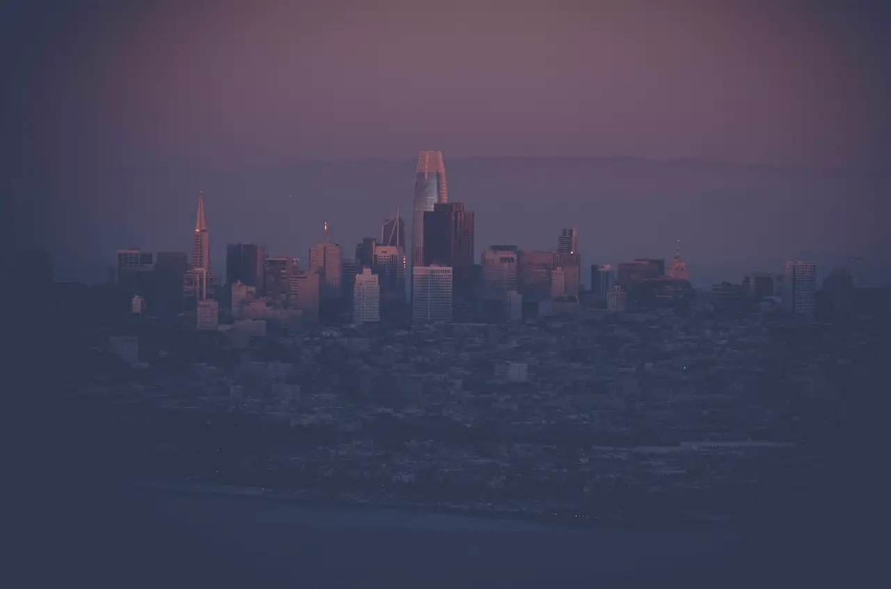 Fine-art photograph, “San Francisco Skyline Beneath Coastal Fog - 5DM40119.JPG,” from the California - SF - City collection.