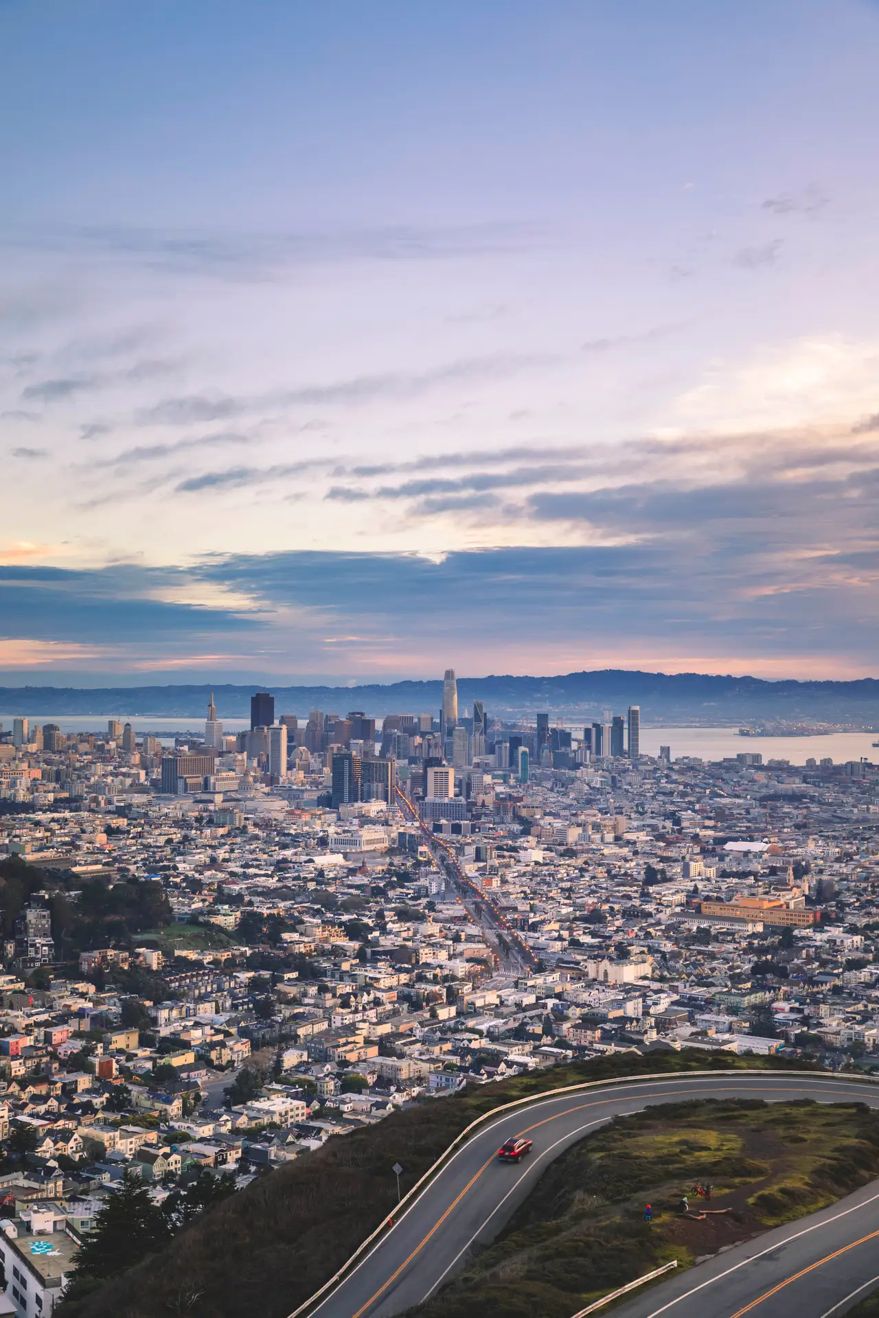 Fine-art photograph, “California Street Looking Toward the Bay - 5DM44937.JPG,” from the California - SF - City collection.