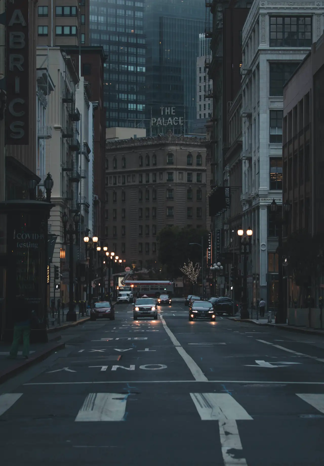Fine-art photograph, “Market Street Facing the Ferry Building - 5DM48263.JPG,” from the California - SF - City collection.