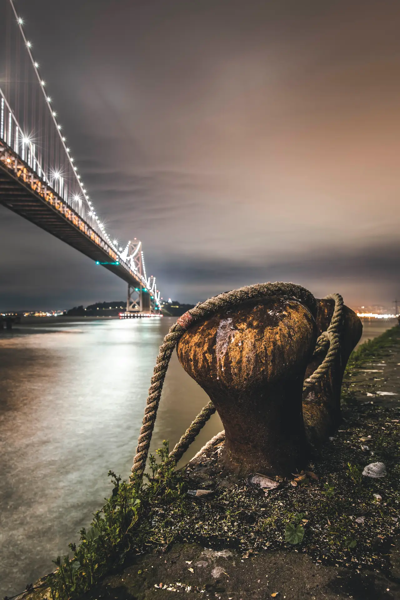 Fine-art photograph, “Bay Bridge from a Waterfront Pier - 5DM49423.JPG,” from the California - SF - City collection.