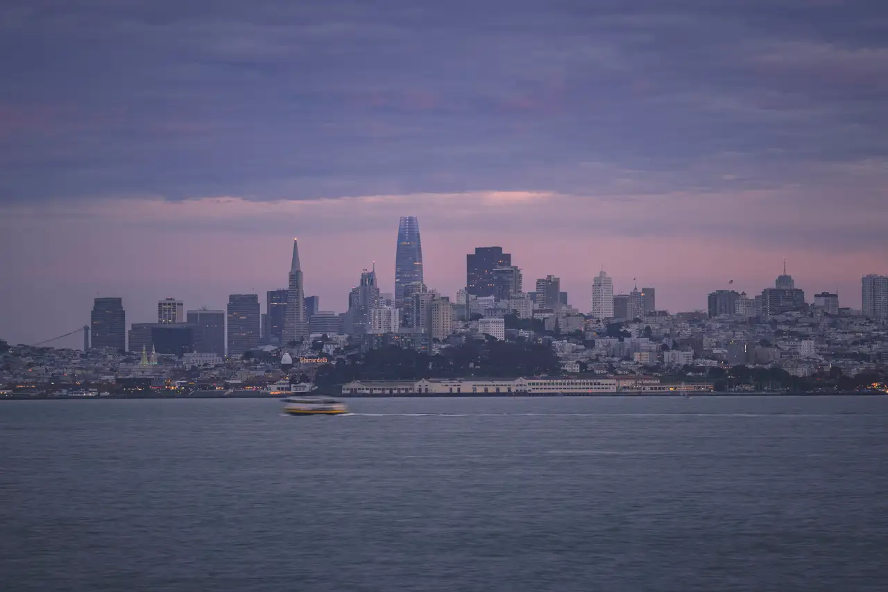 Fine-art photograph, “San Francisco Skyline From the East Bay, City in Motion - _FIV9123.JPG,” from the California - SF - City collection.