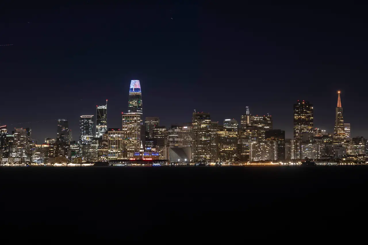 Fine-art photograph, “San Francisco Skyline Across the Bay in Deep Blue Hour - _FIV9261.JPG,” from the California - SF - City collection.
