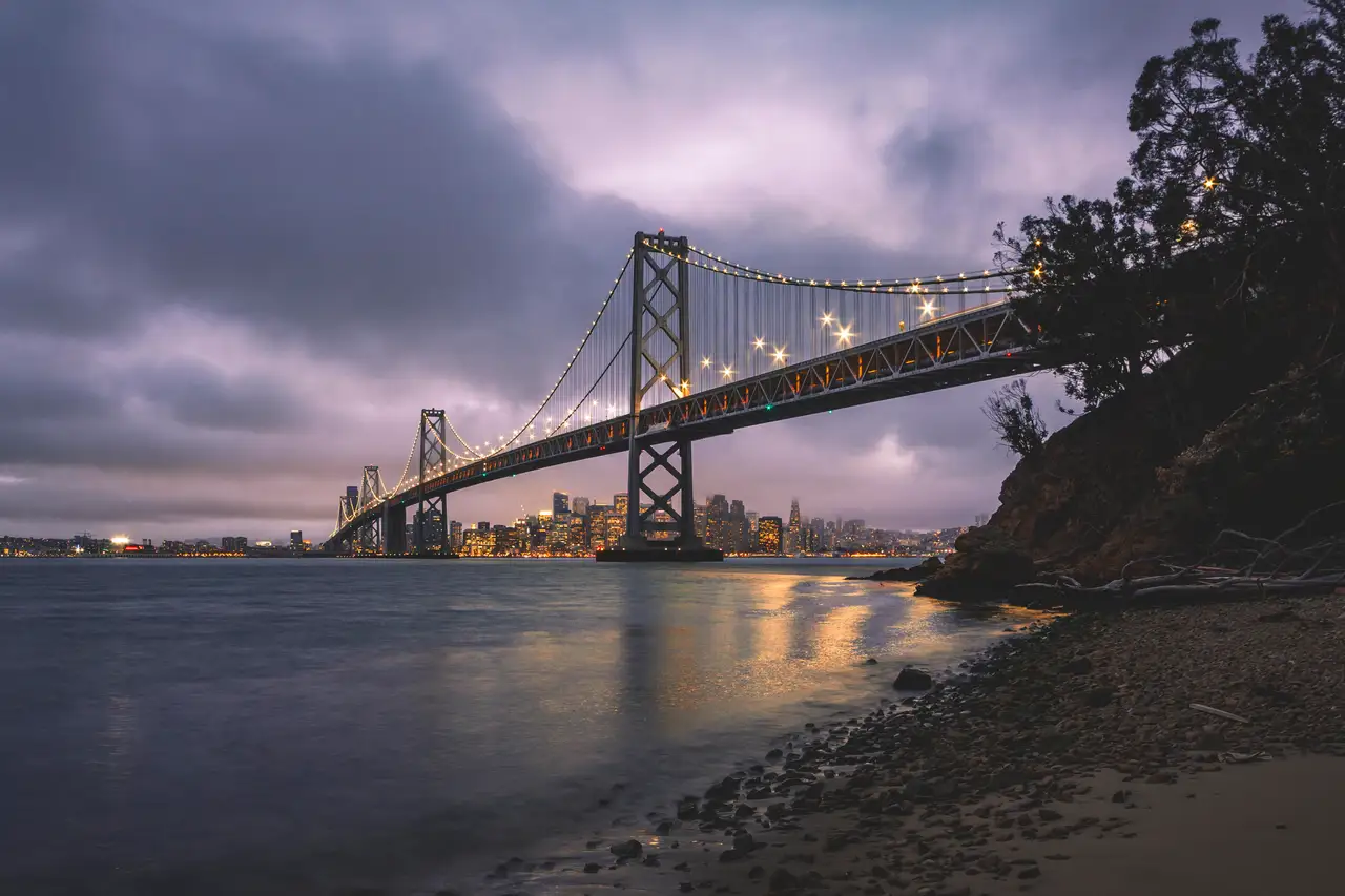 Fine-art photograph, “Bay Bridge and Skyline, City in Motion - IMG_1796.JPG,” from the California - SF - City collection.
