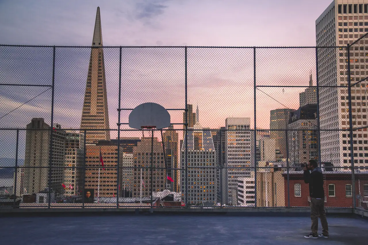 Fine-art photograph, “Transamerica From the Court, Glass Horizon - IMG_5638.JPG,” from the California - SF - City collection.