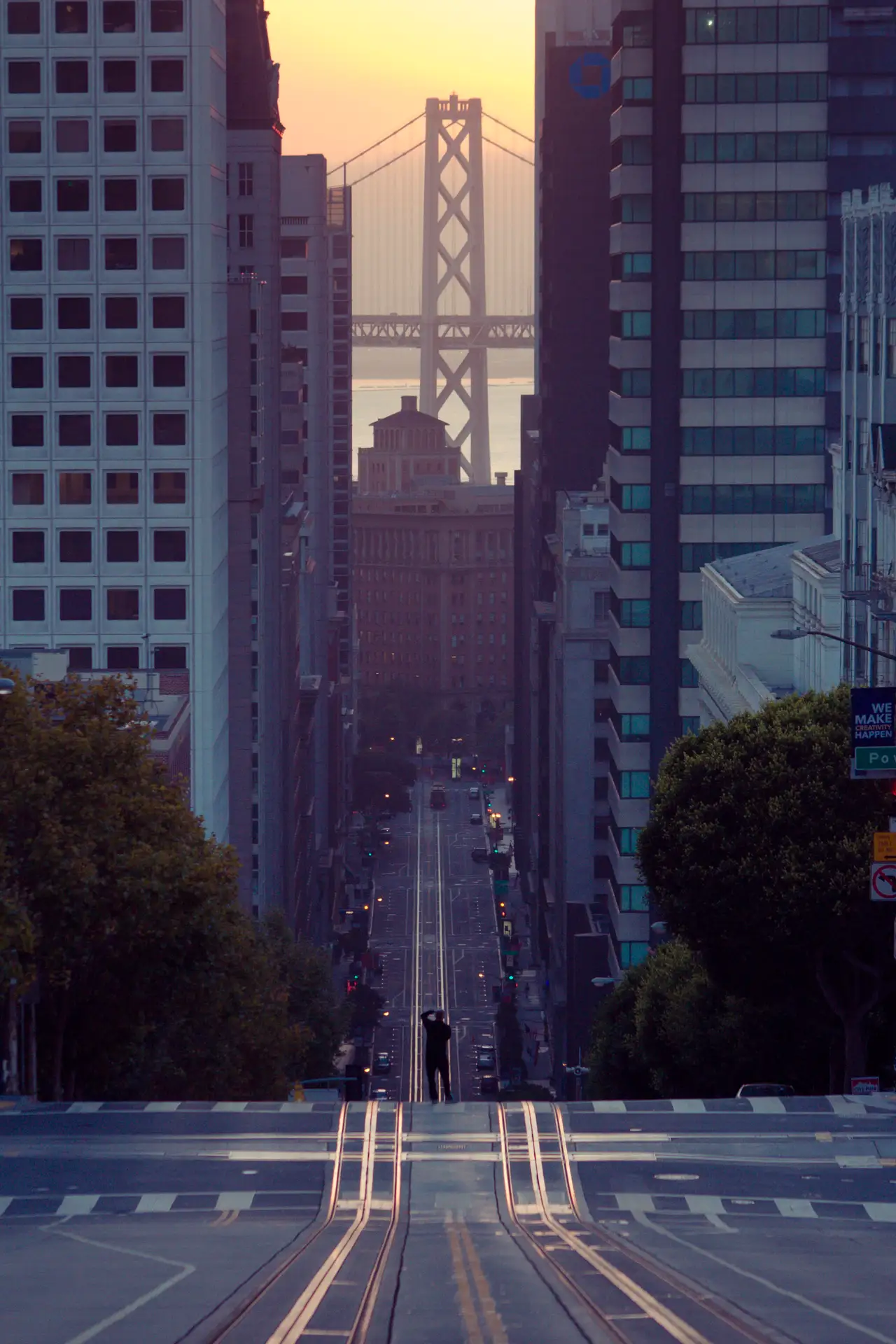 Fine-art photograph, “California Street Into the Light, Glass Horizon - IMG_8551.JPG,” from the California - SF - City collection.