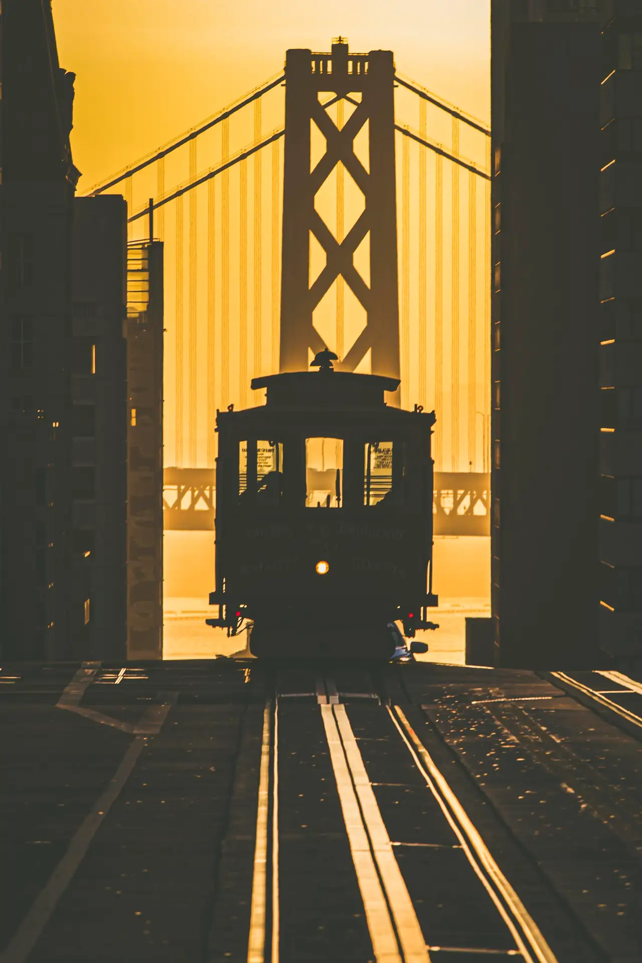 Fine-art photograph, “California Street Into the Light, Bay Haze - IMG_8608.JPG,” from the California - SF - City collection.