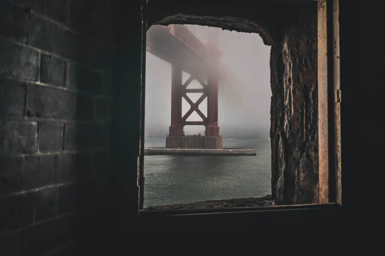 Fine-art photograph, “The Gate Above the Headlands - 5DM44984.JPG,” from the California - SF - Golden Gate collection.