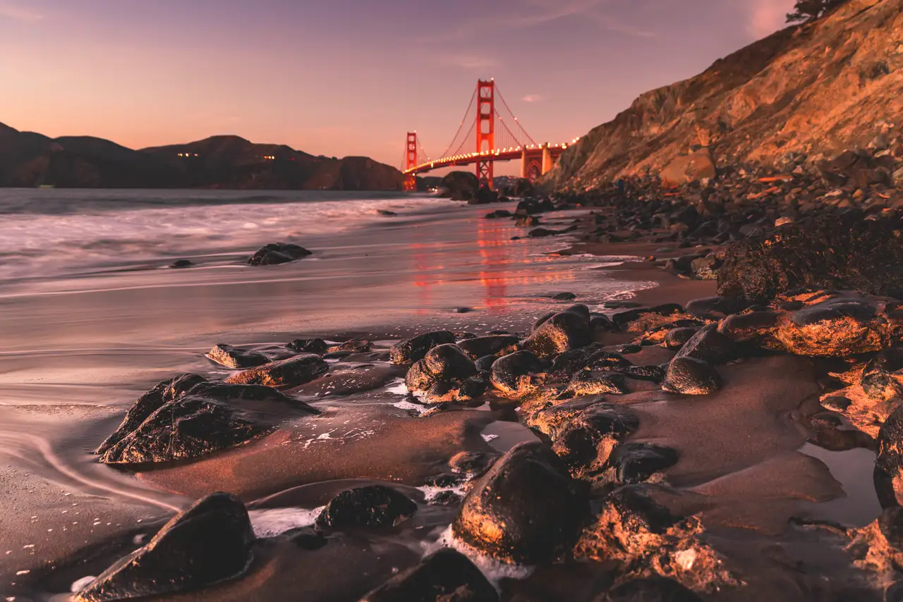 Fine-art photograph, “Golden Gate Above the Pacific Shore - 5DM46198.JPG,” from the California - SF - Golden Gate collection.