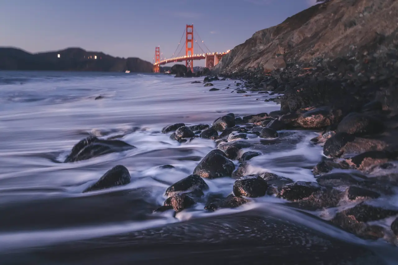 Fine-art photograph, “A Shoreline View of the Gate - 5DM46204.JPG,” from the California - SF - Golden Gate collection.