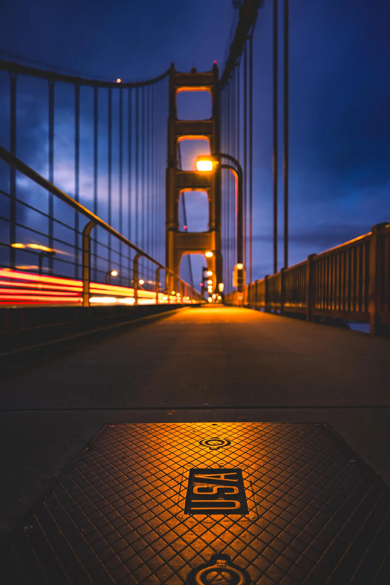 Fine-art photograph, “The Gate in Deepening Blue - _FIV5266.JPG,” from the California - SF - Golden Gate collection.