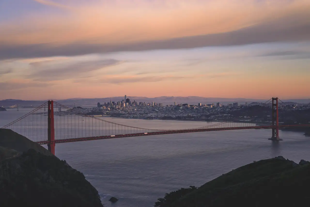 Fine-art photograph, “The Gate Before Sunrise - _FIV9082.JPG,” from the California - SF - Golden Gate collection.