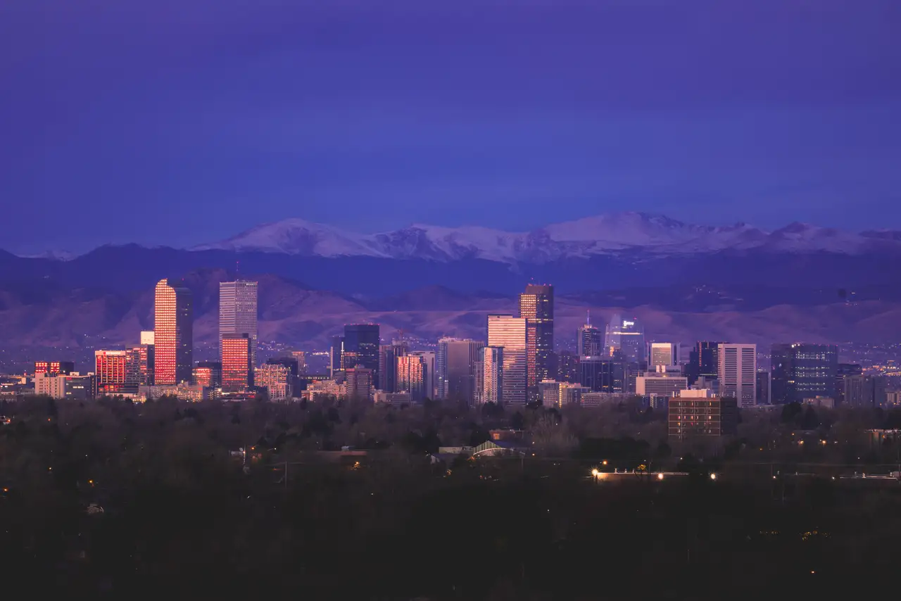 Fine-art photograph, “Skyline with the Rockies Beyond - 5M2A3800.JPG,” from the Colorado - Denver collection.