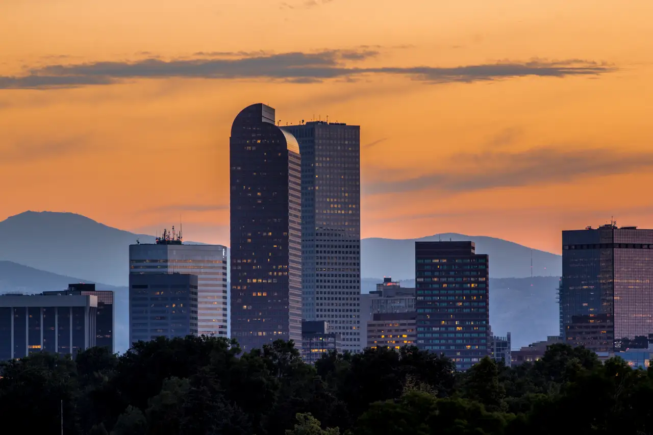 Fine-art photograph, “Denver at the Edge of Night - IMG_5523.JPG,” from the Colorado - Denver collection.