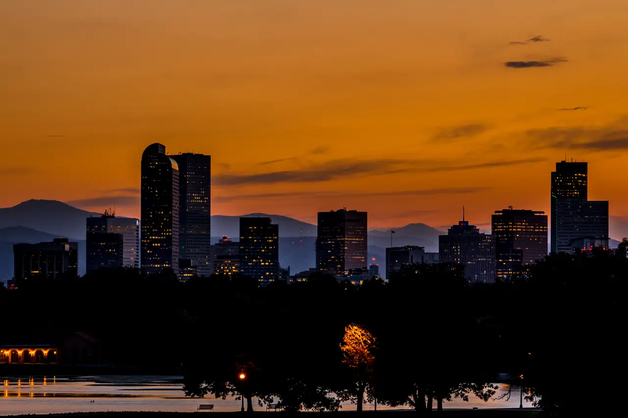 Fine-art photograph, “Front Range after Sunset - IMG_5531.JPG,” from the Colorado - Denver collection.