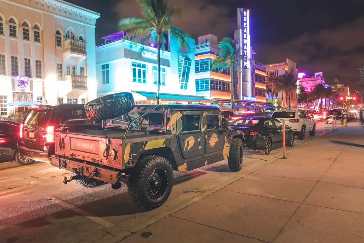 Fine-art photograph, “South Beach Neon, Night Passage - 5DM44881.JPG,” from the Florida collection.