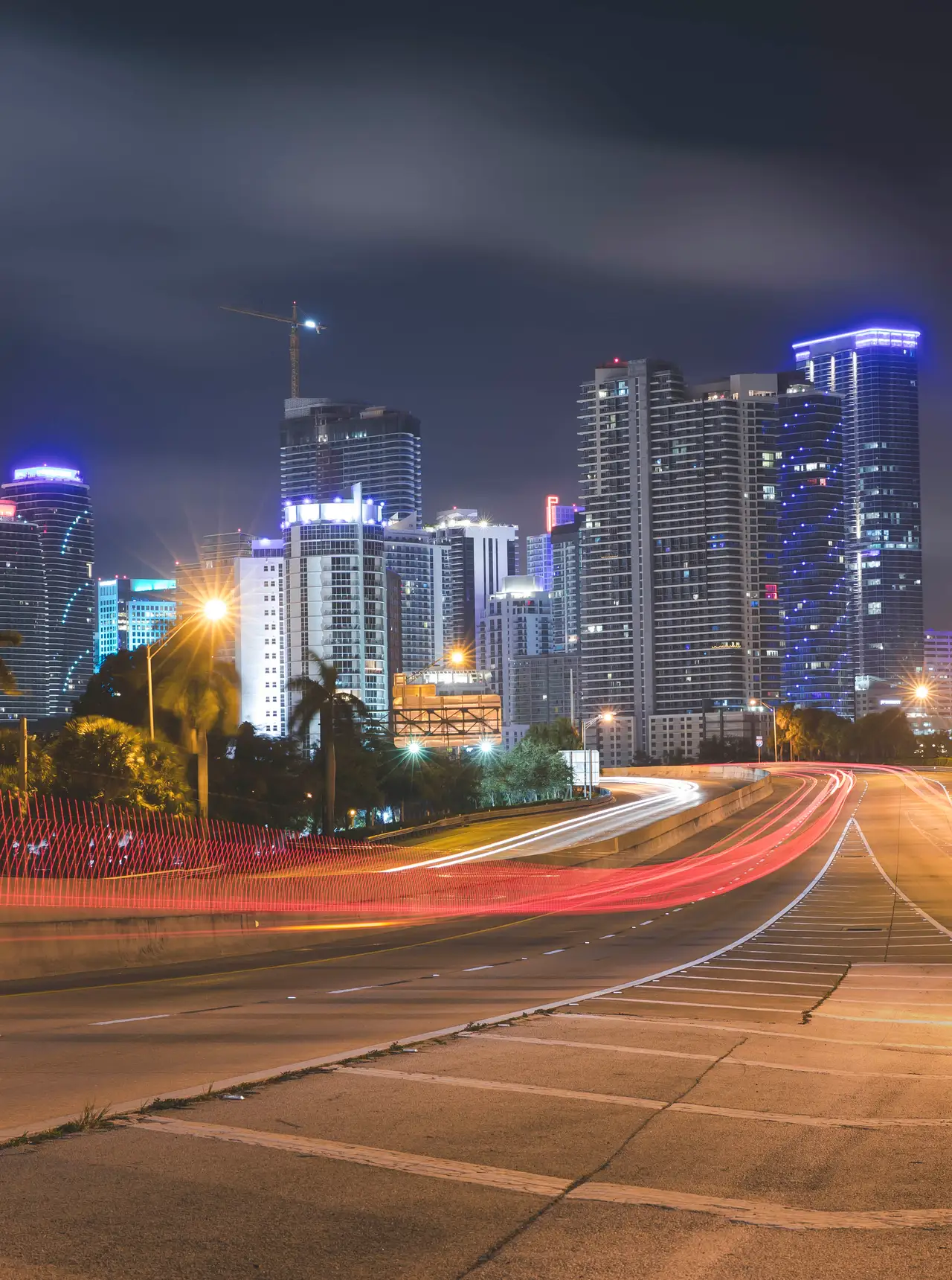 Fine-art photograph, “Miami Blue Hour, After the Rush - 5DM47212.JPG,” from the Florida collection.