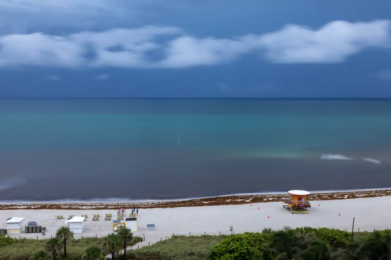 Fine-art photograph, “Miami Beach at Dusk, Concrete and Sky - _FIV7284.JPG,” from the Florida collection.