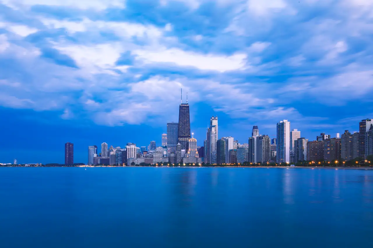 Fine-art photograph, “Towers Along the Chicago River - 5DM48030.JPG,” from the Illinois - Chicago collection.
