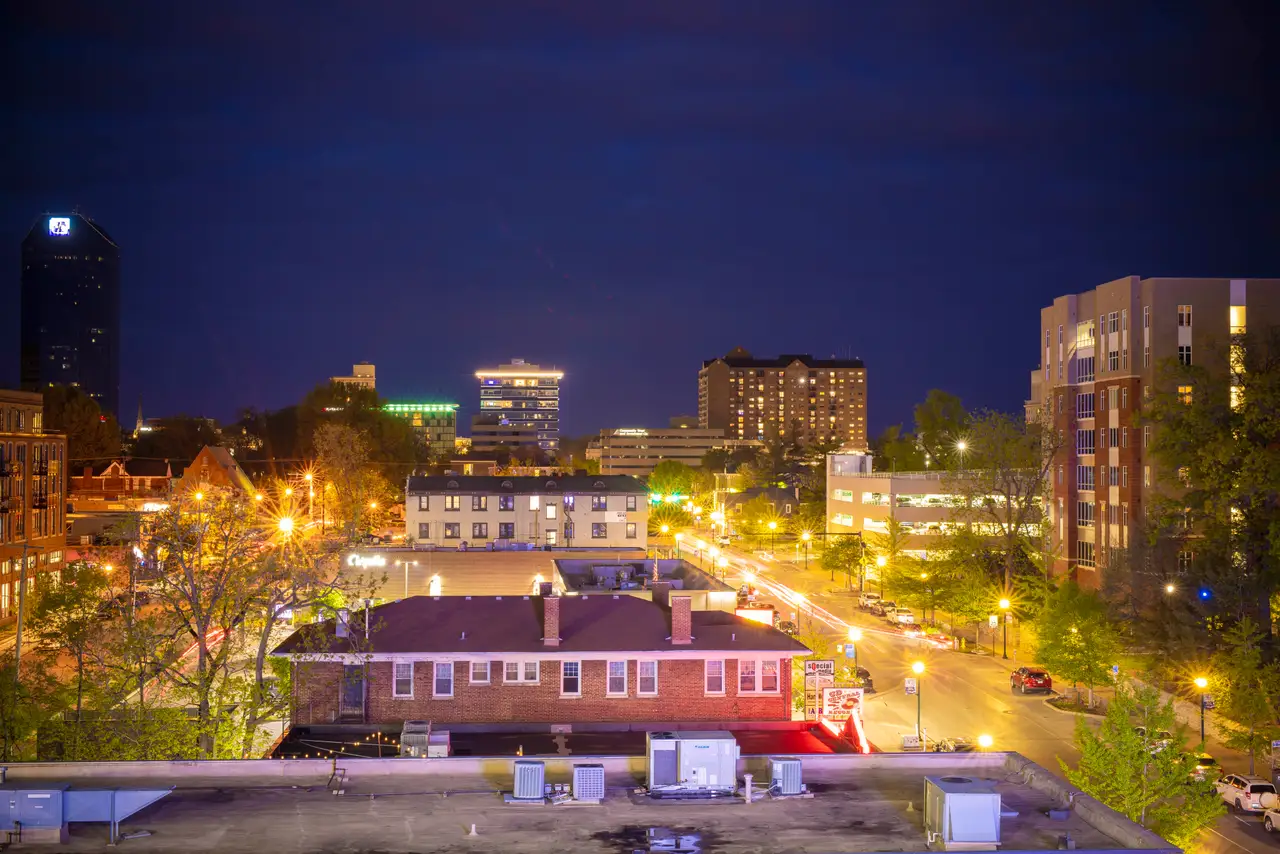 Fine-art photograph, “Lexington Blue Hour - RFIV7850.JPG,” from the Kentucky collection.