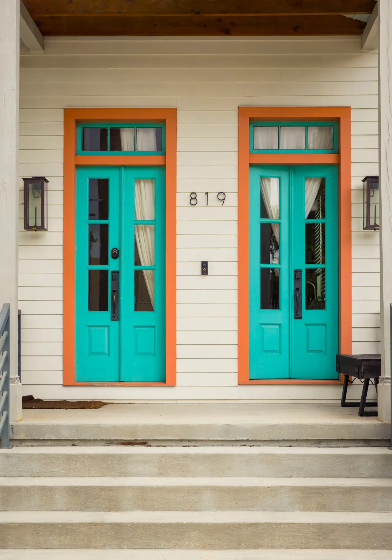 Fine-art photograph, “French Quarter Turquoise Doors - _FIV1418.JPG,” from the Louisiana - New Orleans collection.