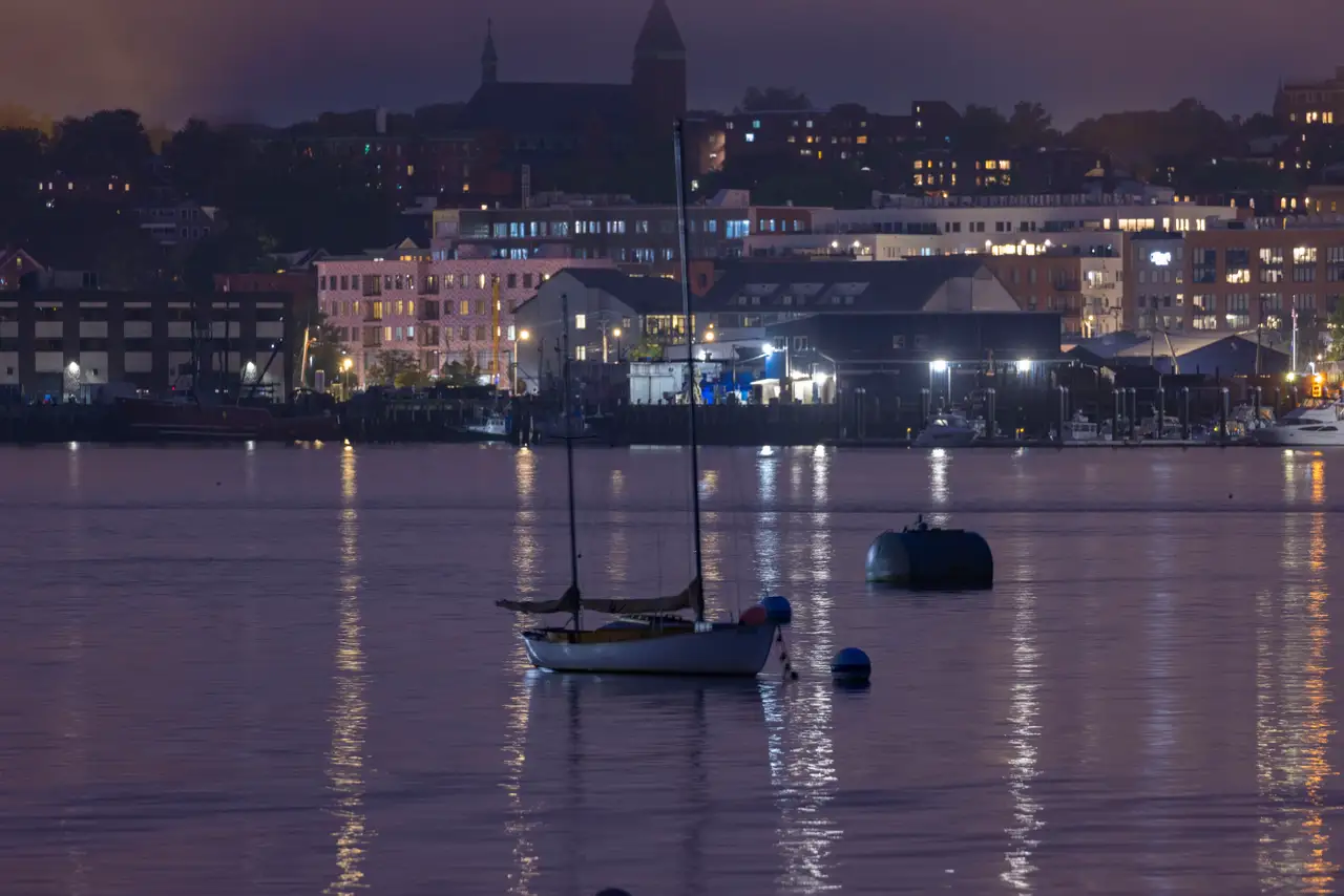Fine-art photograph, “Portland Harbor Lights, Wild Horizon - RFIV1281.JPG,” from the Maine collection.