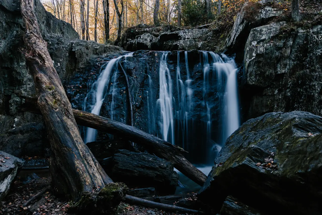 Fine-art photograph, “Maryland Woodland Waterfall, Weathered Light - 5M2A2943.JPG,” from the Maryland collection.