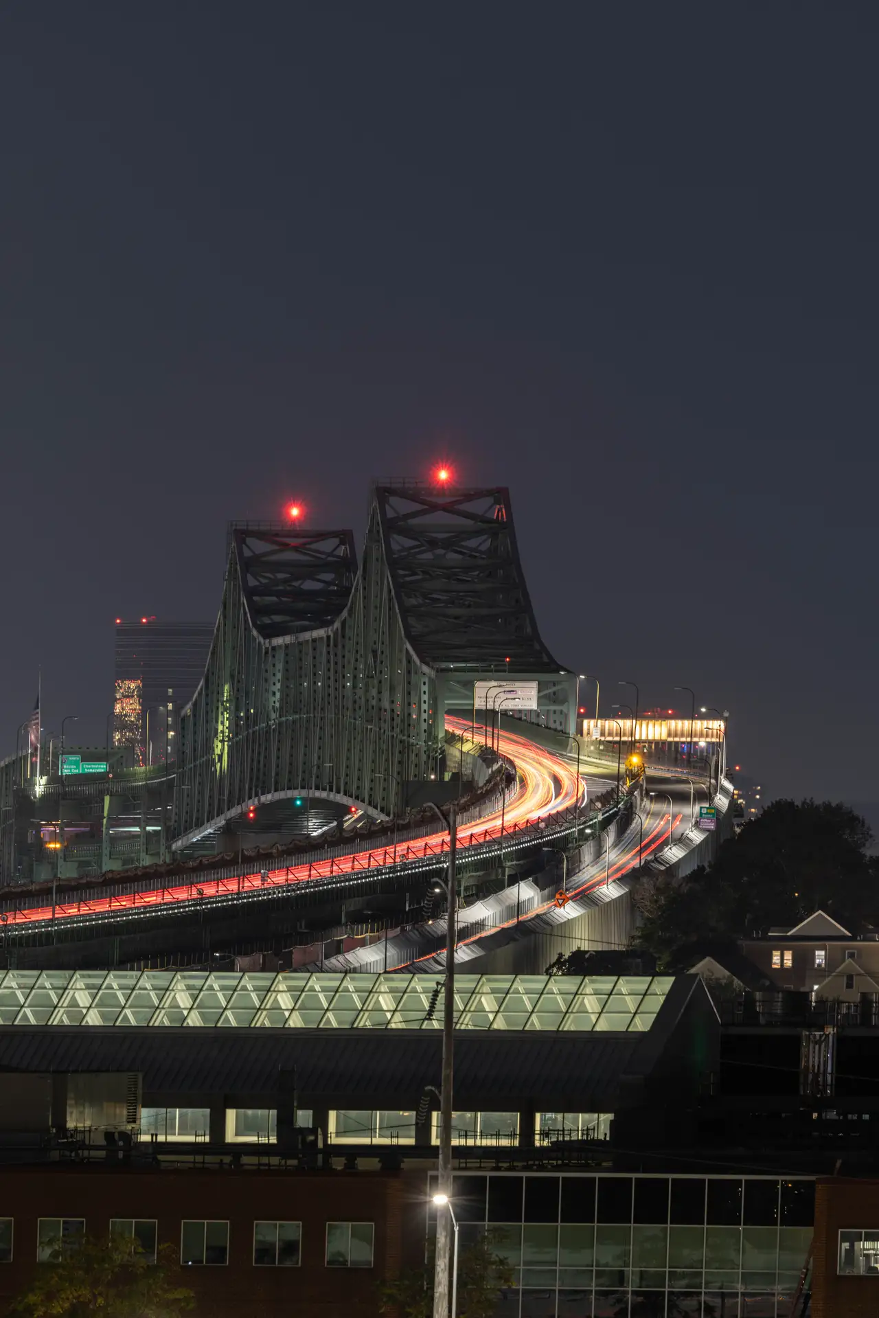 Fine-art photograph, “Boston Bridge at Night - 5M2A0971.JPG,” from the Massachusetts - Boston collection.