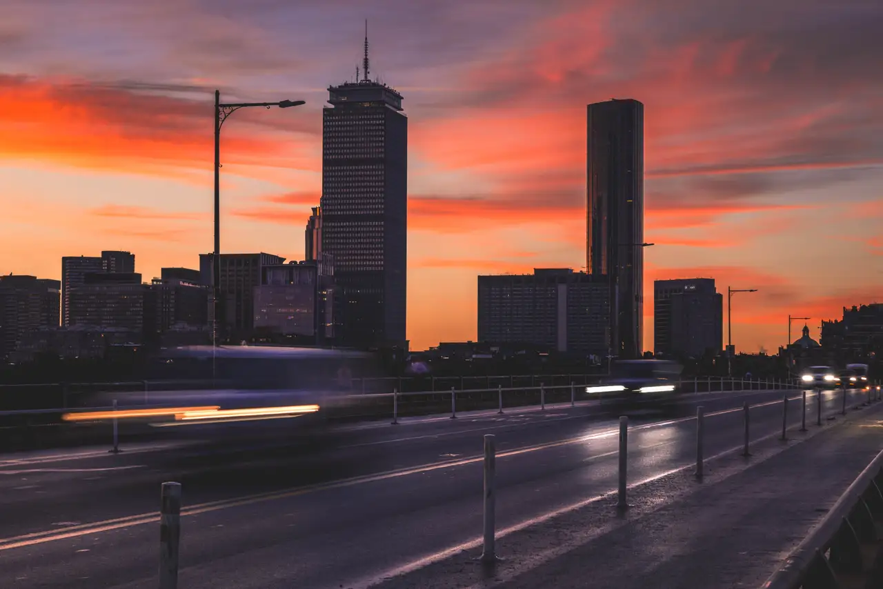 Fine-art photograph, “Prudential Tower at Sunset - 5M2A2573.JPG,” from the Massachusetts - Boston collection.