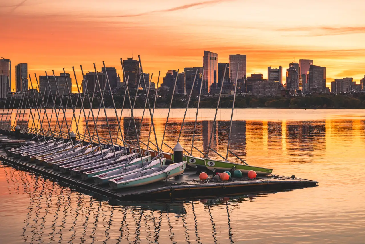 Fine-art photograph, “Boston Sailboats on the Charles River - 5M2A2582.JPG,” from the Massachusetts - Boston collection.