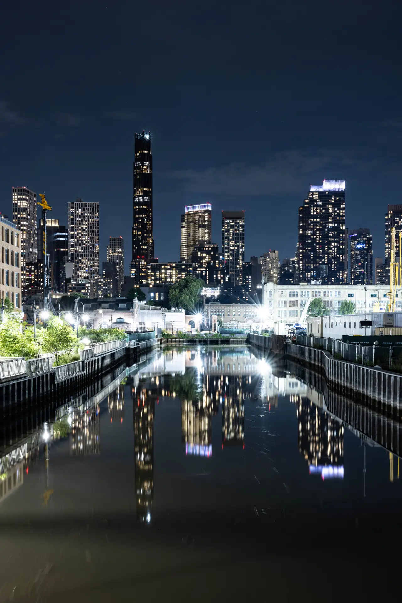 Fine-art photograph, “New York City Canal Reflections at Night - _FIV3808.JPG,” from the New York City collection.