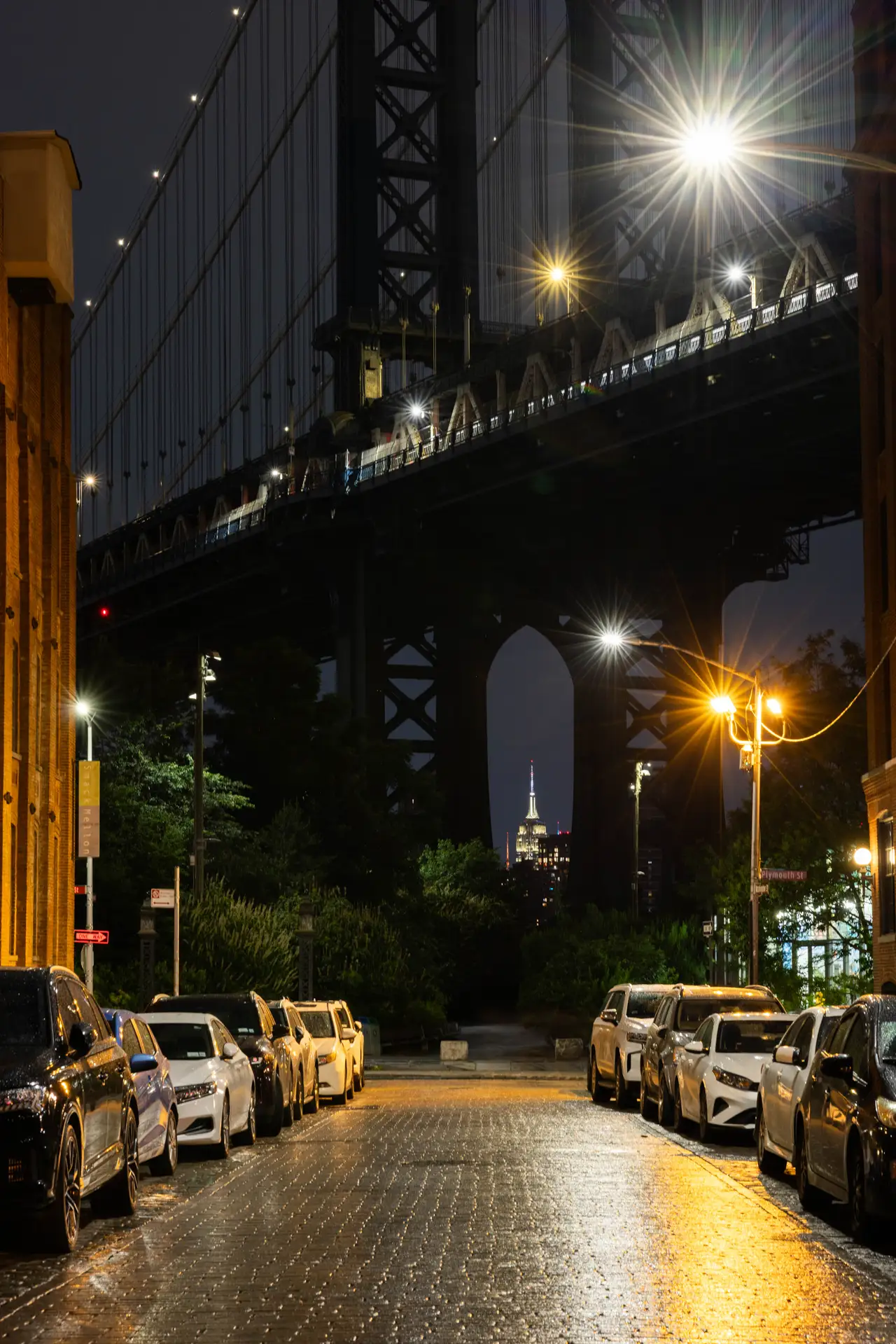 Fine-art photograph, “Manhattan Bridge Arch from Brooklyn - _FIV4507.JPG,” from the New York City collection.