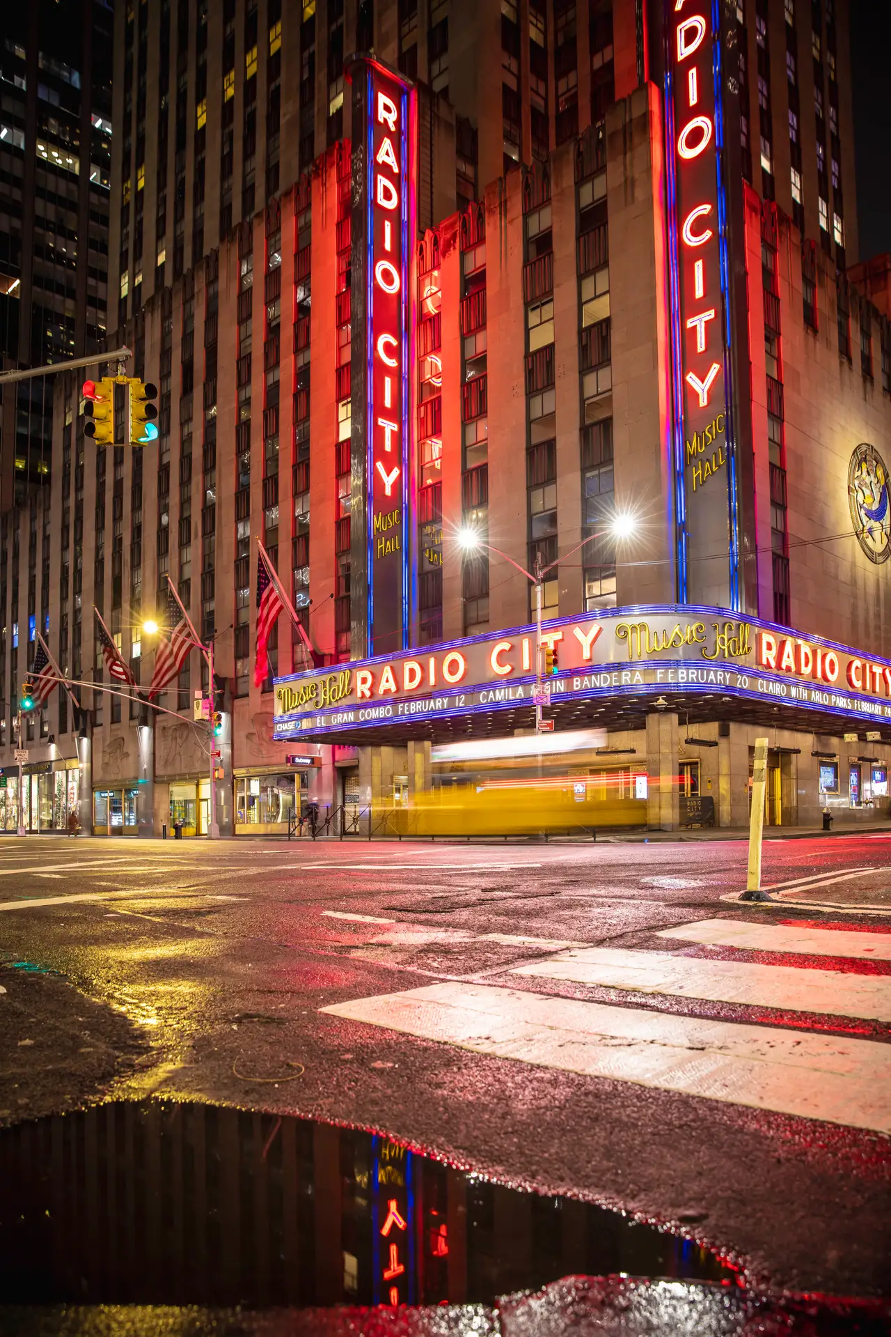 Fine-art photograph, “Radio City Music Hall at Night - RFIV7507.JPG,” from the New York City collection.