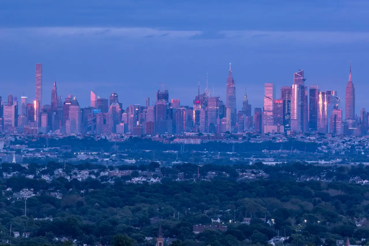 Fine-art photograph, “Midtown Manhattan Skyline Beyond Central Park at Dusk - RFIV9605.JPG,” from the New York City collection.