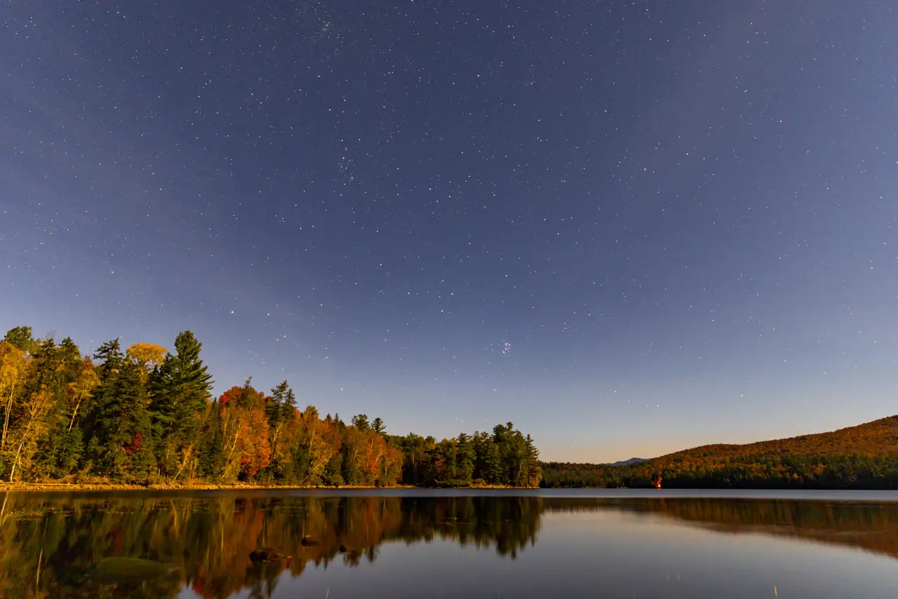 Fine-art photograph, “Adirondack Lake Beneath the Stars - 5M2A0270.JPG,” from the New York State collection.