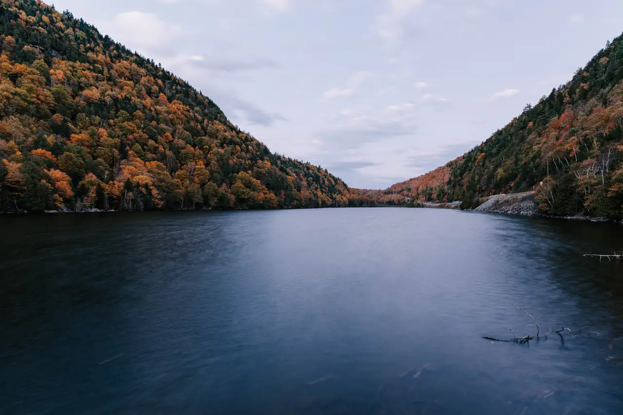 Fine-art photograph, “Adirondack River Through a Mountain Gorge - 5M2A0279.JPG,” from the New York State collection.