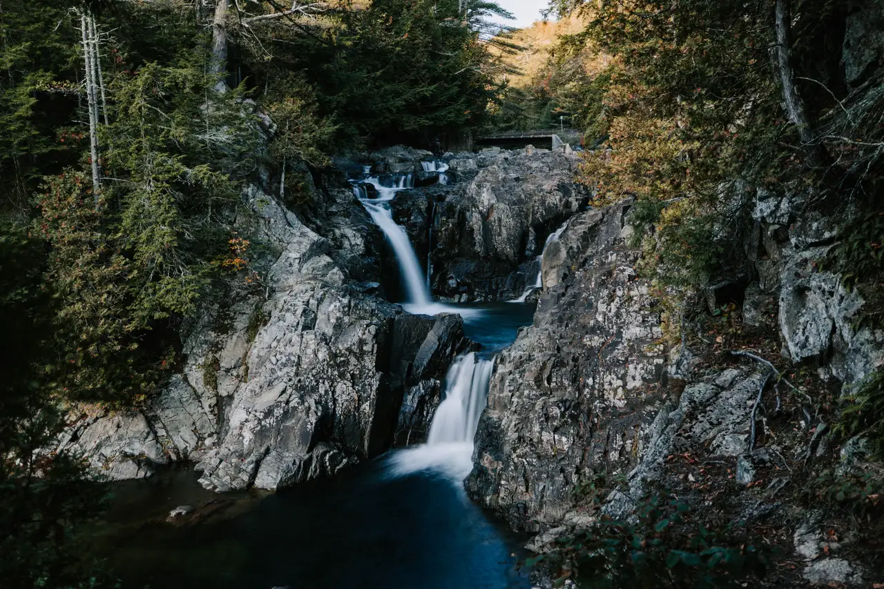 Fine-art photograph, “Adirondack Waterfall Through Granite - 5M2A0546.JPG,” from the New York State collection.